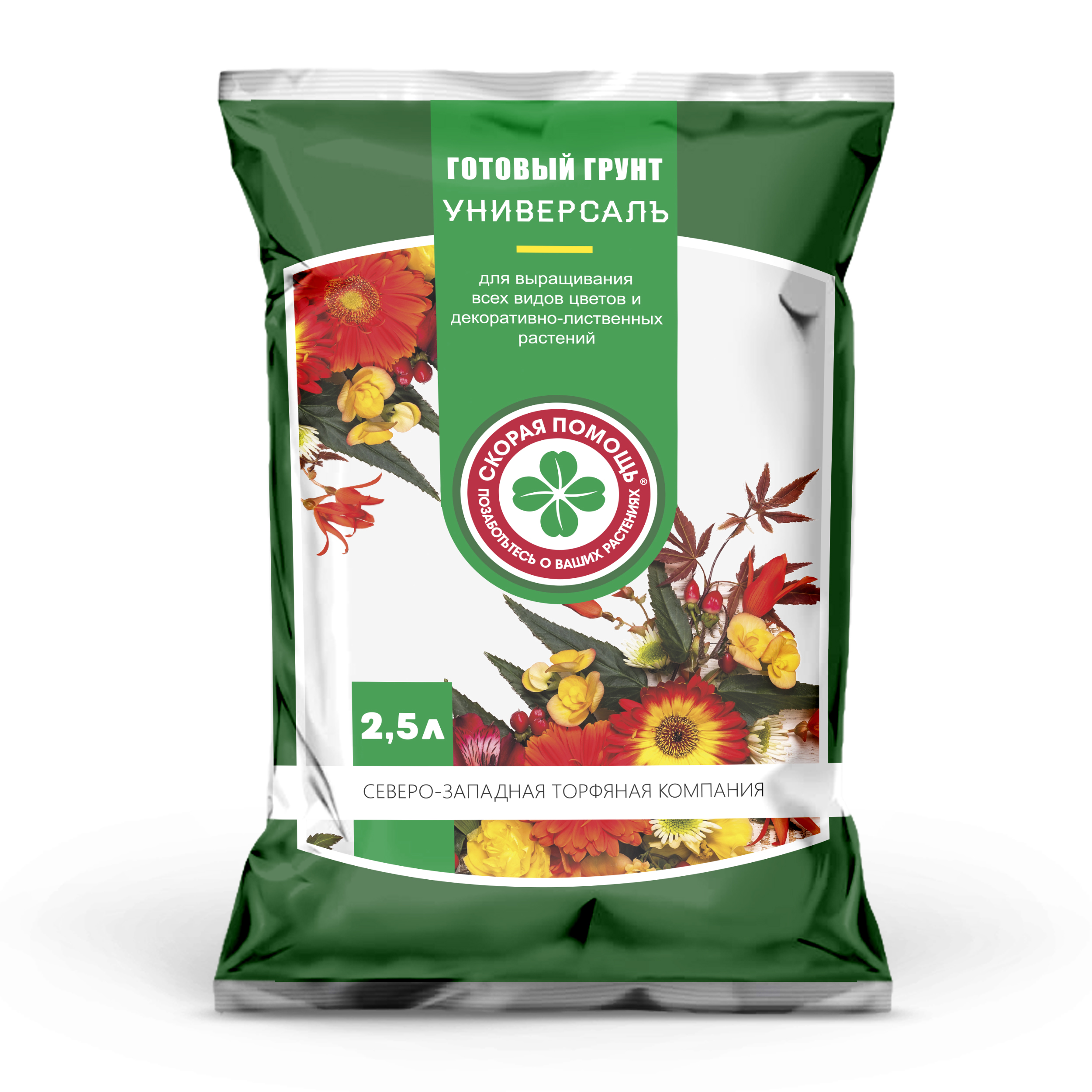 Почвогрунт СЗТК Скорая помощь Универсаль 2,5 л.